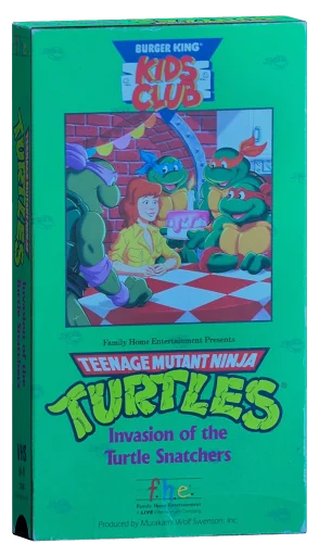 Teenage Mutant Ninja Turtles VHS, Family Home Entertainment