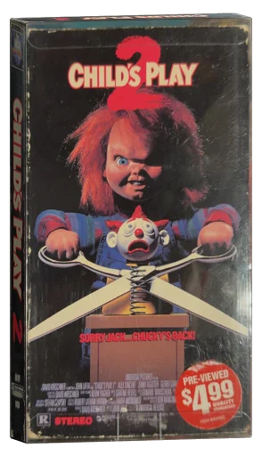 Child's Play 2 VHS, MCA Universal Home Video