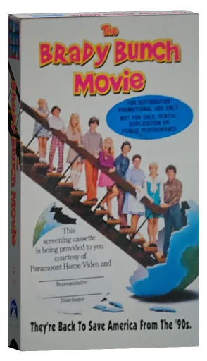 The Brady Bunch Movie VHS, Paramount Home Video
