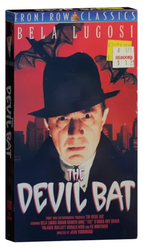 The Devil Bat VHS, Front Row Entertainment