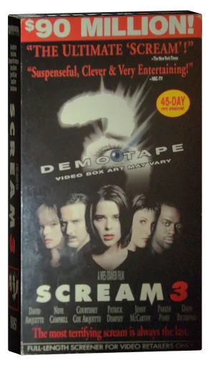 Scream 3 VHS, Dimension Home Video