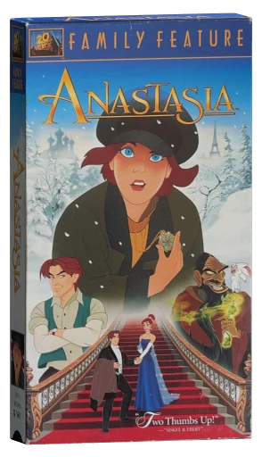 Anastasia VHS, 20th Century Fox Home Entertainment