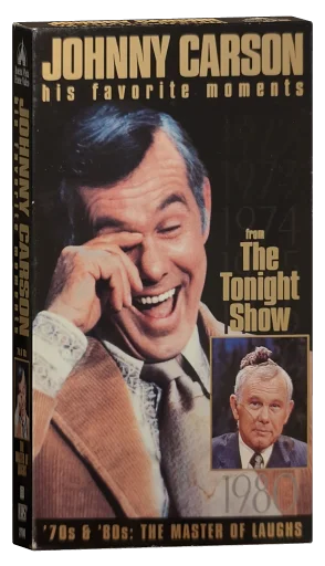 Johnny Carson - His Favorite Moments from 'The Tonight Show' - '70s & '80s: The Master of Laughs! VHS cover