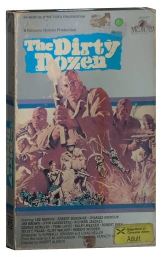 The Dirty Dozen VHS, MGM/UA Home Video