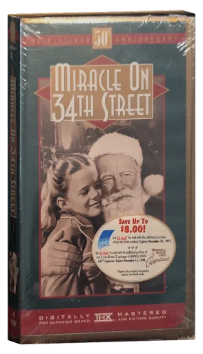 Miracle on 34th Street VHS, 20th Century Fox Home Entertainment