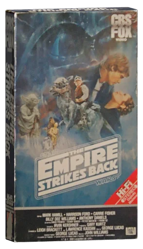 The Empire Strikes Back VHS, CBS/FOX Video