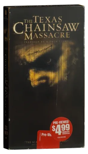 The Texas Chainsaw Massacre VHS, New Line Home Entertainment