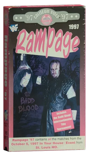 WWF Rampage '97 VHS cover