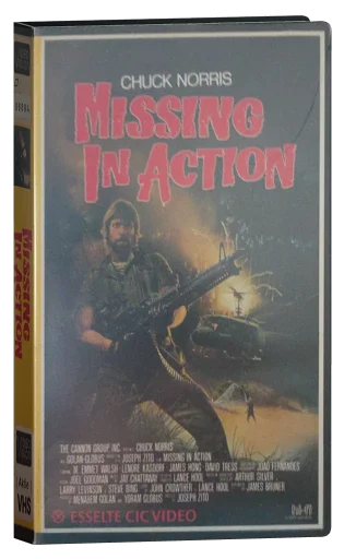 Missing in Action VHS, Esselte CIC Video
