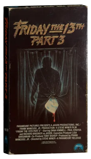 Friday the 13th Part III VHS, Paramount