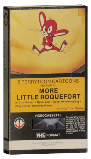 5 Terrytoon Cartoons Featuring More Little Roquefort VHS cover