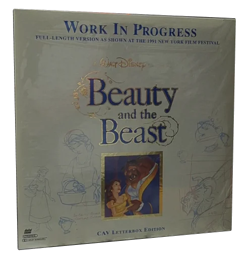 Beauty and the Beast: Work in Progress Laserdisc, Walt Disney Home Video