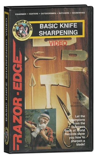 Basic Knife Sharpening Video VHS cover