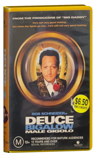 Deuce Bigalow: Male Gigolo VHS, Touchstone Home Video