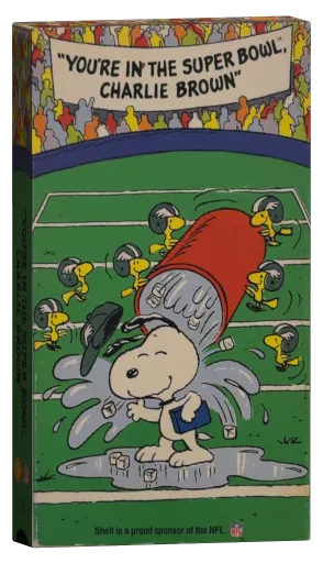 You're in the Super Bowl, Charlie Brown! VHS cover
