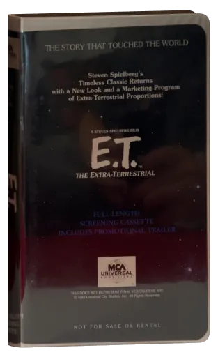 E.T. the Extra-Terrestrial VHS, MCA Universal Home Video