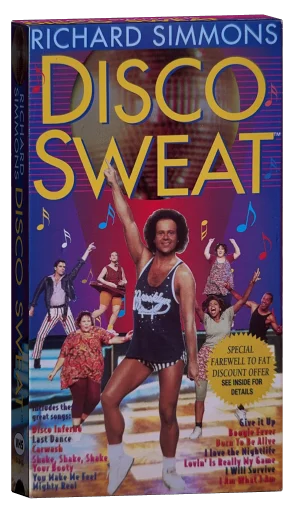 Richard Simmons Disco Sweat VHS cover