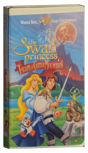The Swan Princess: Escape from Castle Mountain VHS, Warner Bros. Family Entertainment