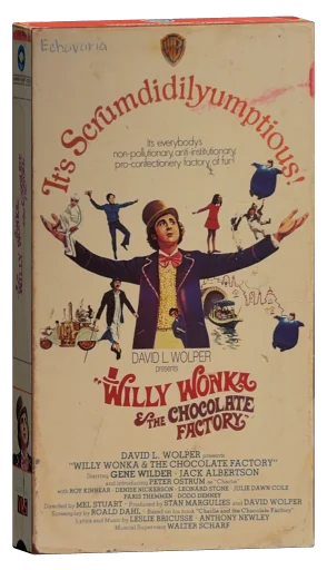 Willy Wonka & the Chocolate Factory VHS, Warner Home Video