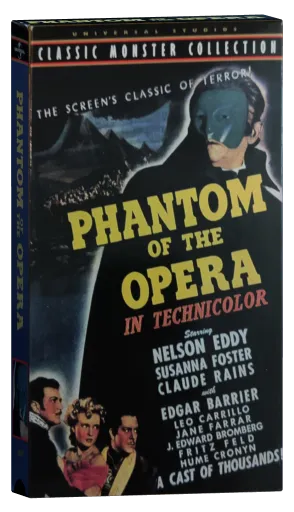 Phantom of the Opera VHS, Universal Studios