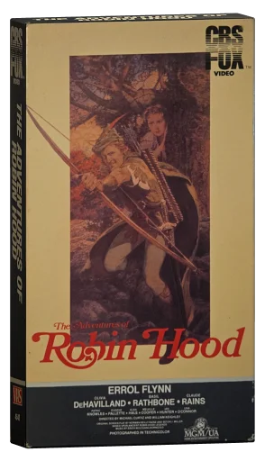 The Adventures of Robin Hood VHS, CBS Fox