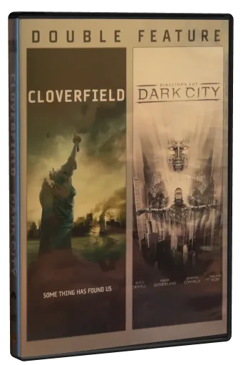 Cloverfield / Dark City DVD cover
