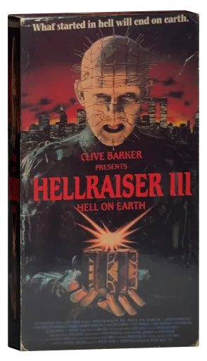 Hellraiser III: Hell on Earth VHS, New Line Home Video