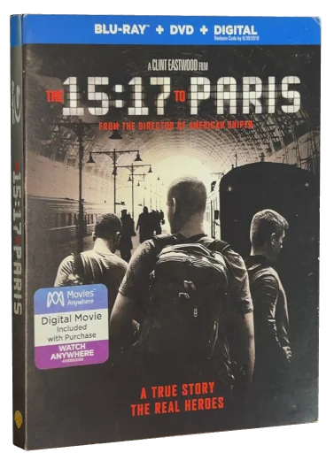 The 15:17 to Paris Blu-ray, Warner Bros.