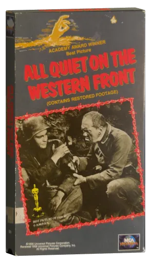 All Quiet on the Western Front VHS, MCA Universal Home Video
