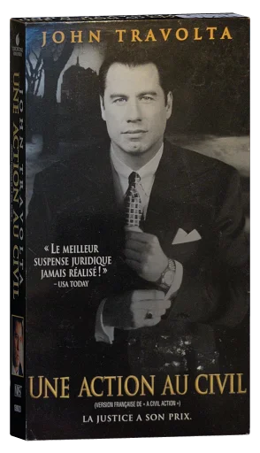 Une action au civil VHS cover