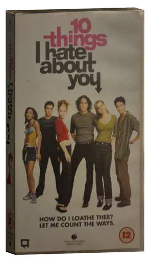 10 Things I Hate About You VHS, Touchstone Home Video