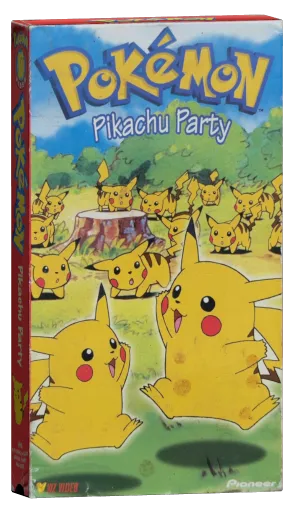 Pokémon pikachu party VHS cover