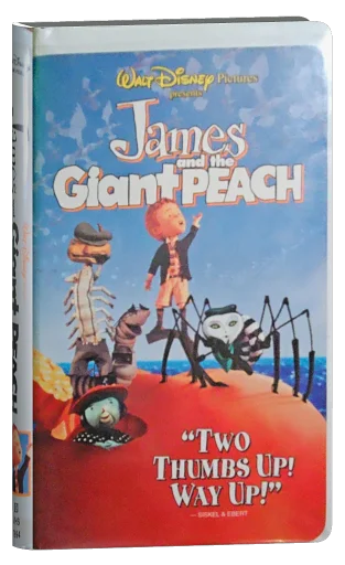 James and the Giant Peach VHS, Walt Disney Home Video
