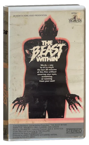 The Beast Within VHS, MGM/UA Home Video