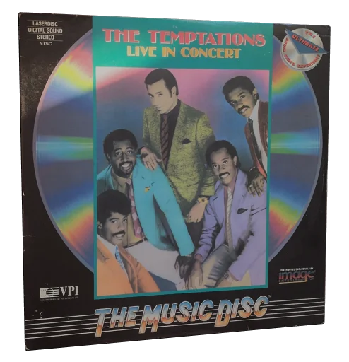 The Temptations: Live in Concert Laserdisc cover
