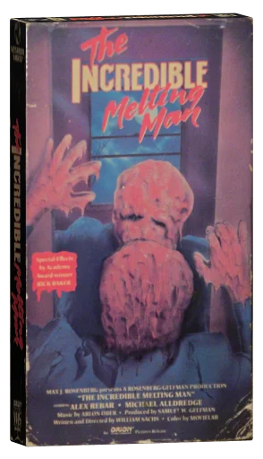 The Incredible Melting Man VHS, Vestron Video