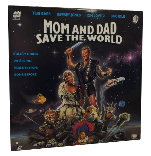Mom and Dad Save the World Laserdisc cover
