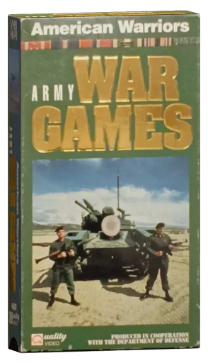 American Warriors: Army War Games VHS cover