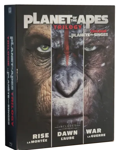 Planet of the Apes Trilogy Blu-ray cover