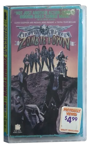 Chopper Chicks in Zombietown VHS, New Line Home Video