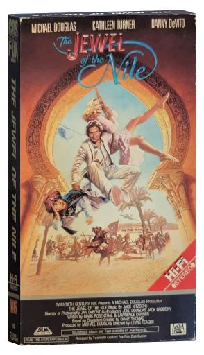 The Jewel of the Nile VHS, CBS/FOX Video