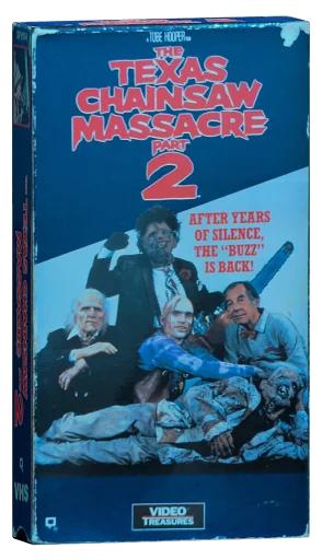 The Texas Chainsaw Massacre 2 VHS, Video Treasures