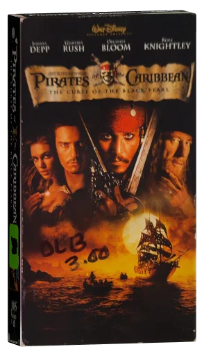 Pirates of the Caribbean: The Curse of the Black Pearl VHS, Walt Disney