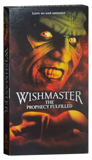 Wishmaster 4: The Prophecy Fulfilled VHS, Artisan Entertainment