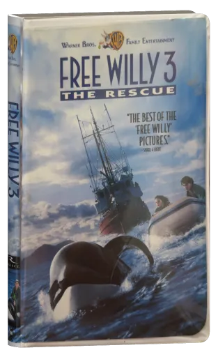 Free Willy 3: The Rescue VHS, Warner Bros. Pictures