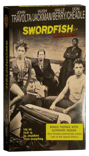 Swordfish VHS, Warner Home Video