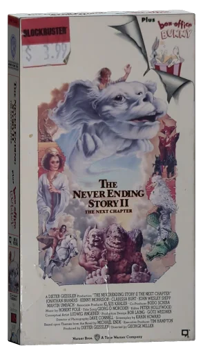 The NeverEnding Story II: The Next Chapter VHS, Warner Home Video