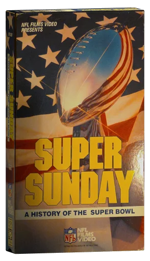 Super Sunday: A History of the Super Bowl VHS cover