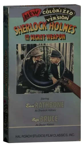 Sherlock Holmes and the Secret Weapon VHS, Video Treasures