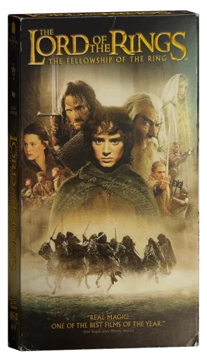 The Lord of the Rings: The Fellowship of the Ring VHS, New Line Home Entertainment